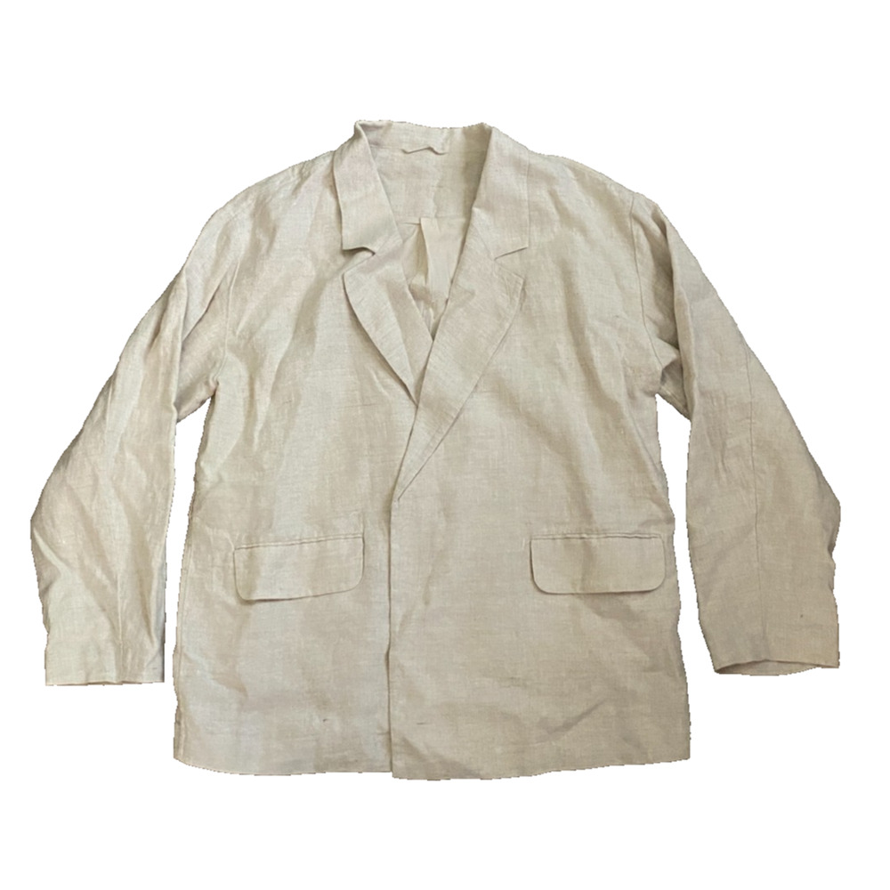 & Other Stories x Los Angeles Atelier Womens Linen Blazer Size 10 Designer Chic